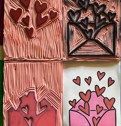 The Paper Seahorse Classes Saturday February 7th 2026 2 - 4p Ink Block Carving