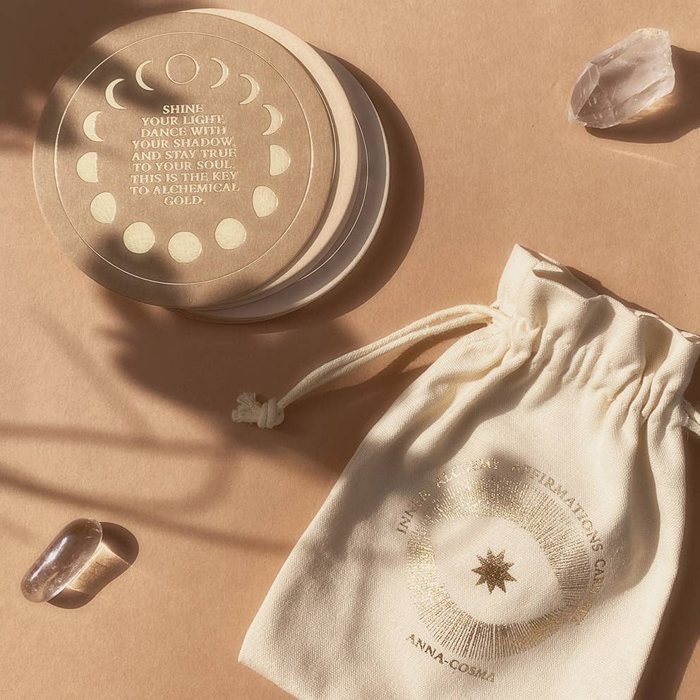 Anna Cosma INNER ALCHEMY AFFIRMATIONS - CARD SET - DECK - GOLD EDITION