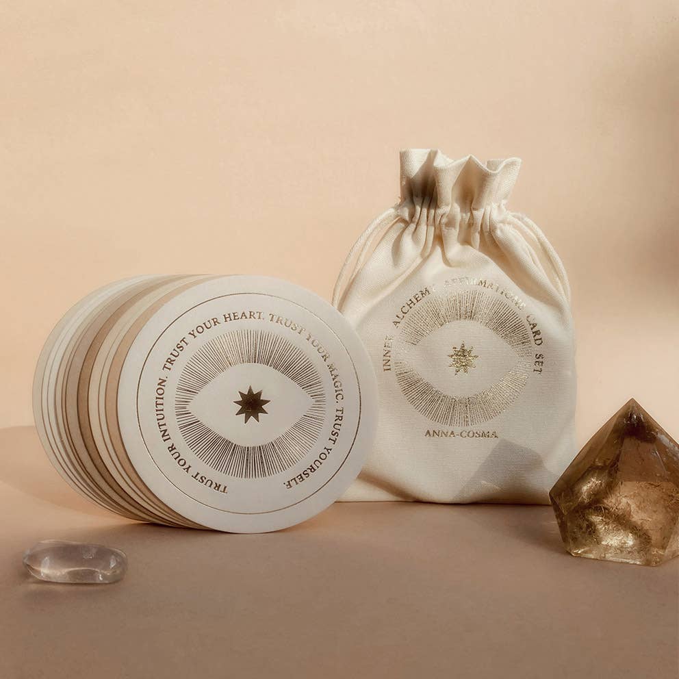 Anna Cosma INNER ALCHEMY AFFIRMATIONS - CARD SET - DECK - GOLD EDITION