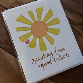 Bloomwolf Studio Greeting Cards Love + Good Vibes Greeting Card