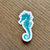 The Paper Seahorse Accessories turquoise Mini Paper Seahorse Sticker