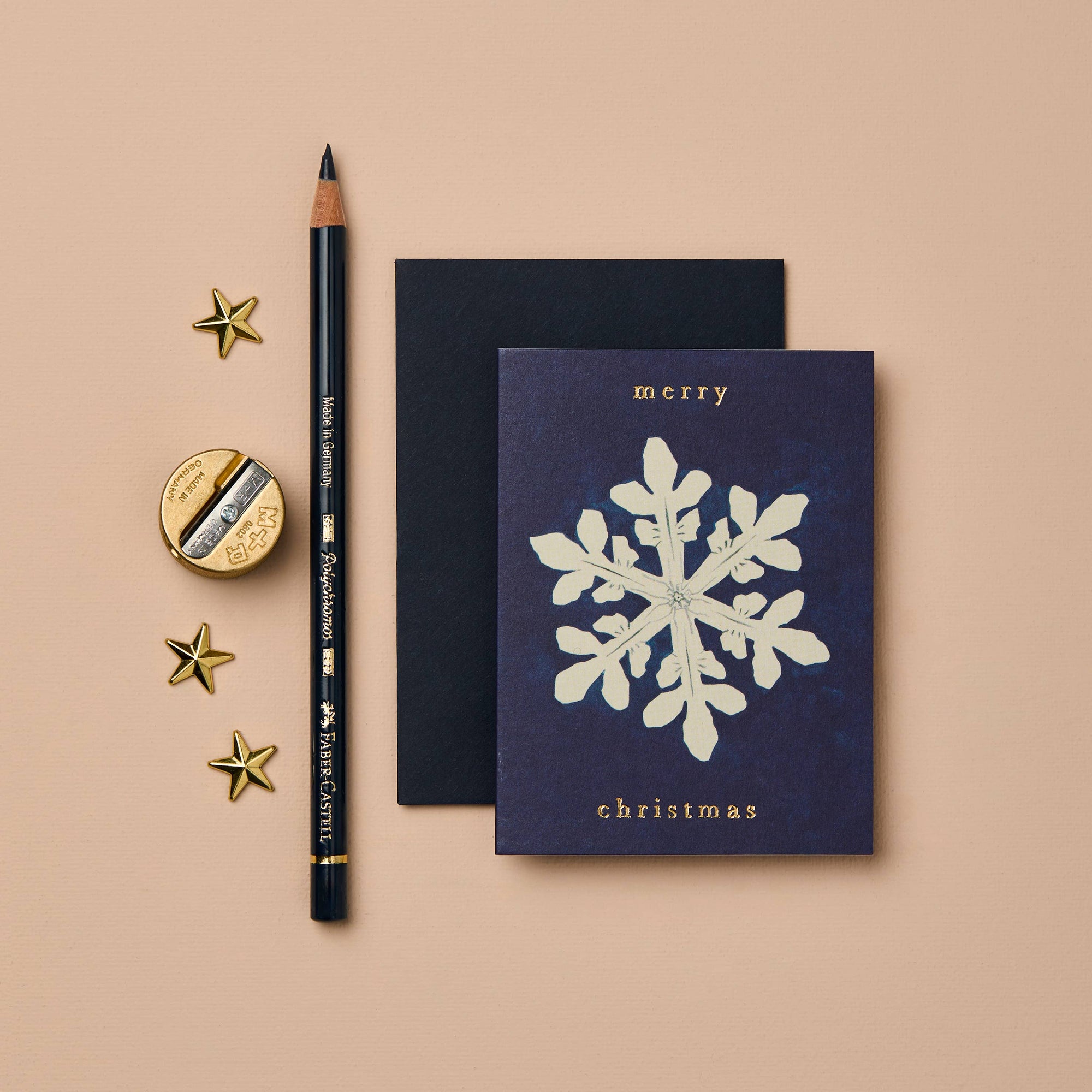 Wanderlust Paper Co Snowflake 'Merry Christmas' Mini Card