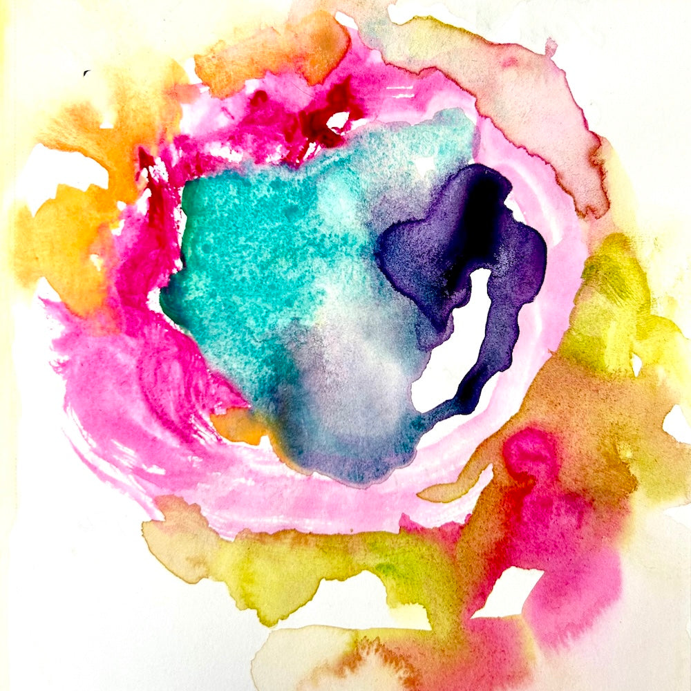 The Paper Seahorse Classes March 21st 2026 2p - 4p Soothing and Simple Circles: A Watercolor Workshop