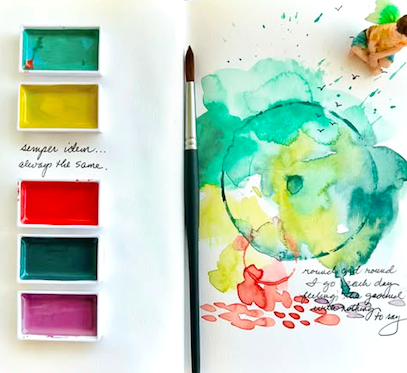 The Paper Seahorse Classes March 21st 2026 2p - 4p Soothing and Simple Circles: A Watercolor Workshop