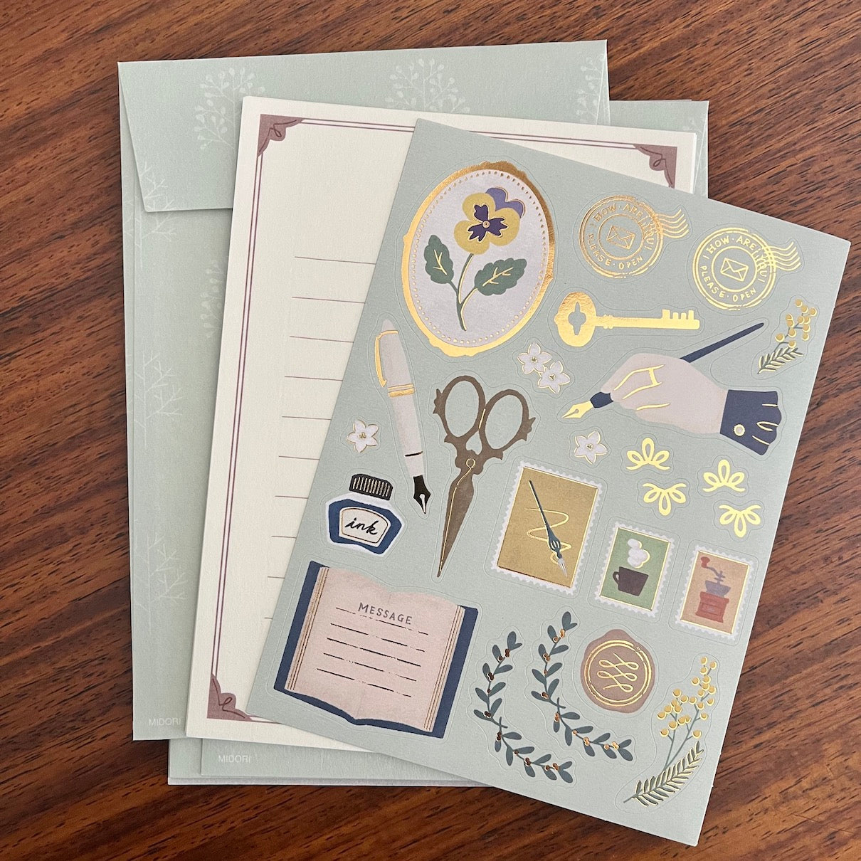 Stationery Collage Letter Set Stationery Collage Letter Set