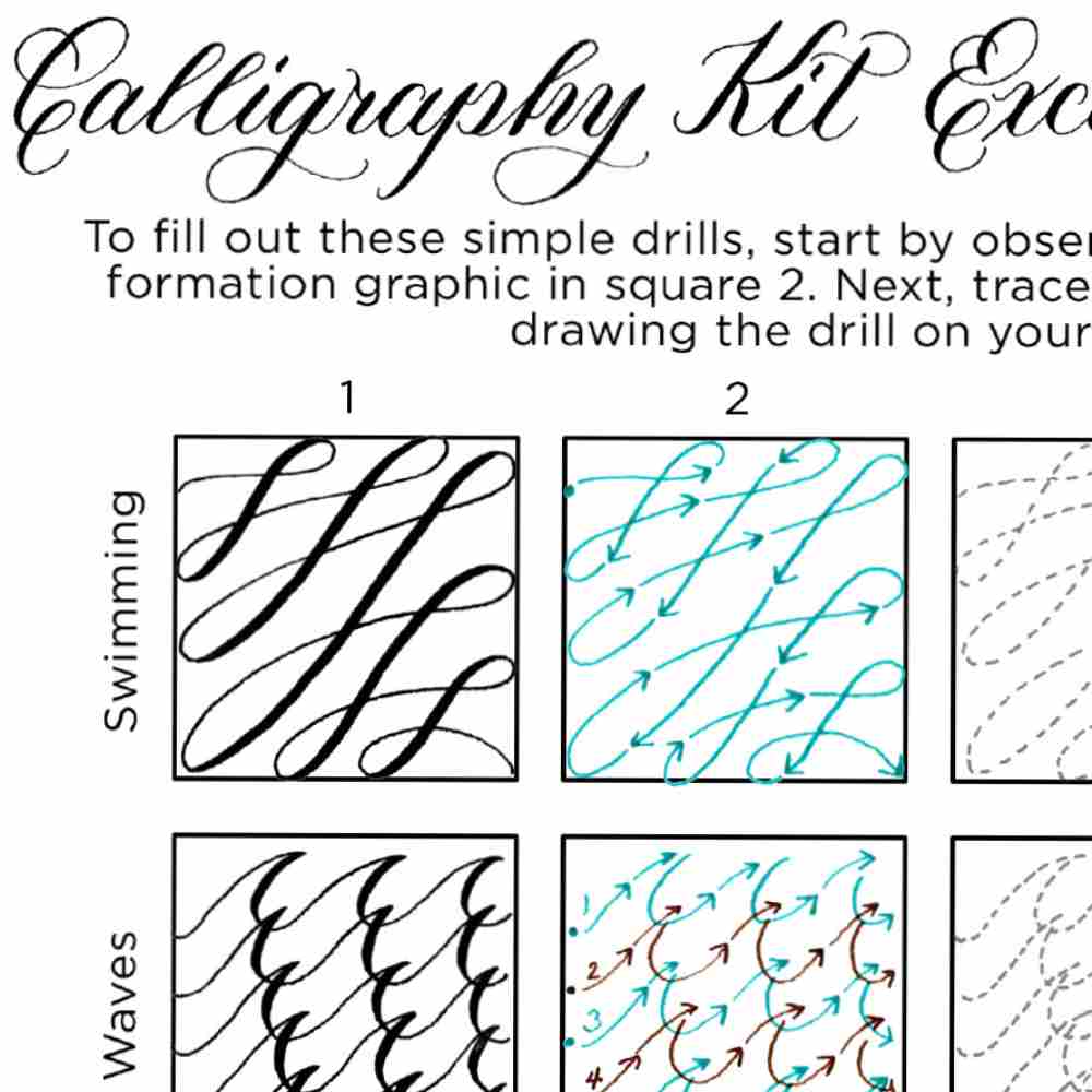 The Paper Seahorse Accessories The Postman's Knock x The Paper Seahorse Calligraphy Drills