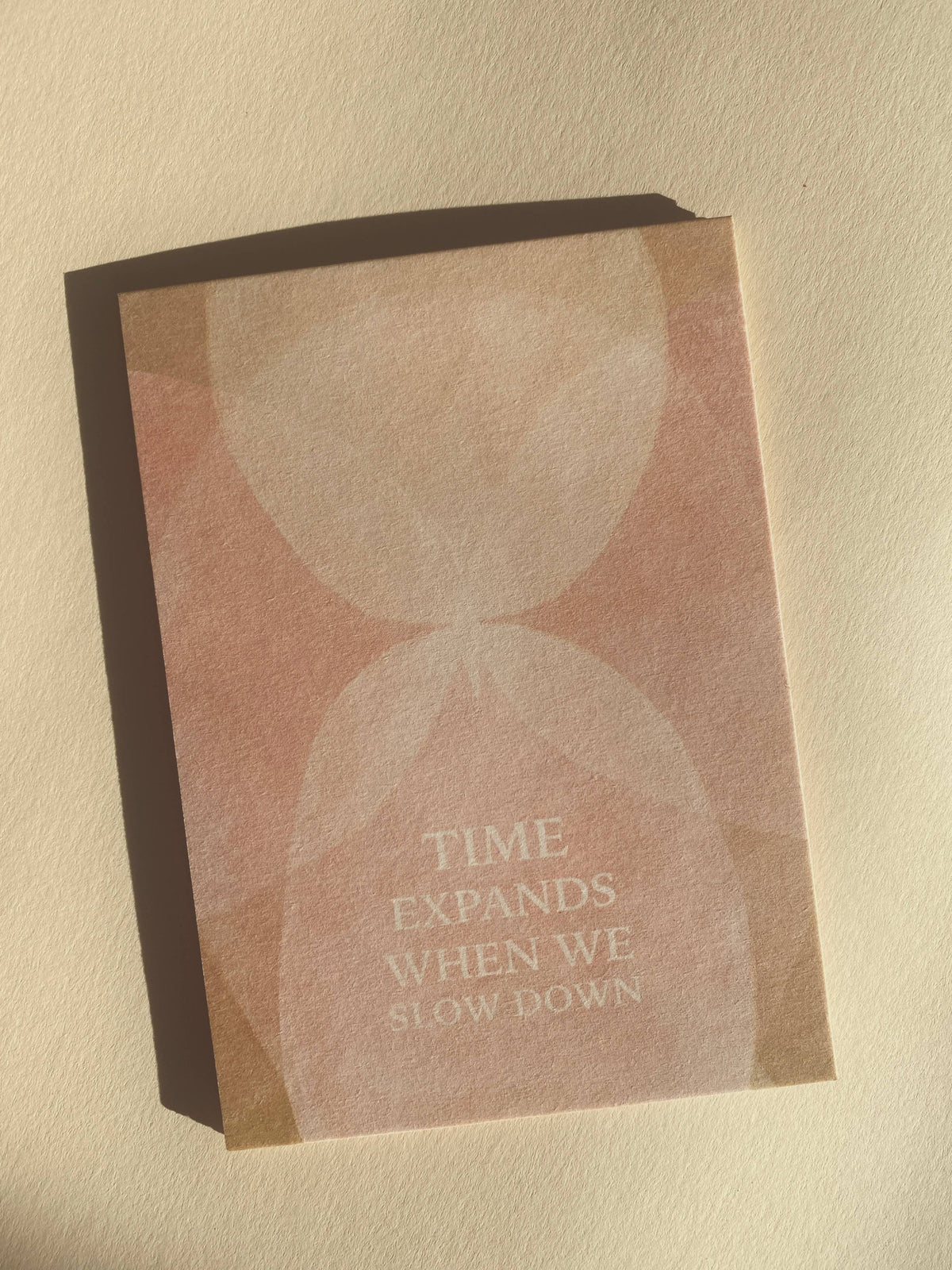 Anna Cosma TIME EXPANDS WHEN WE SLOW DOWN - POSTCARD - BUTTERFLY