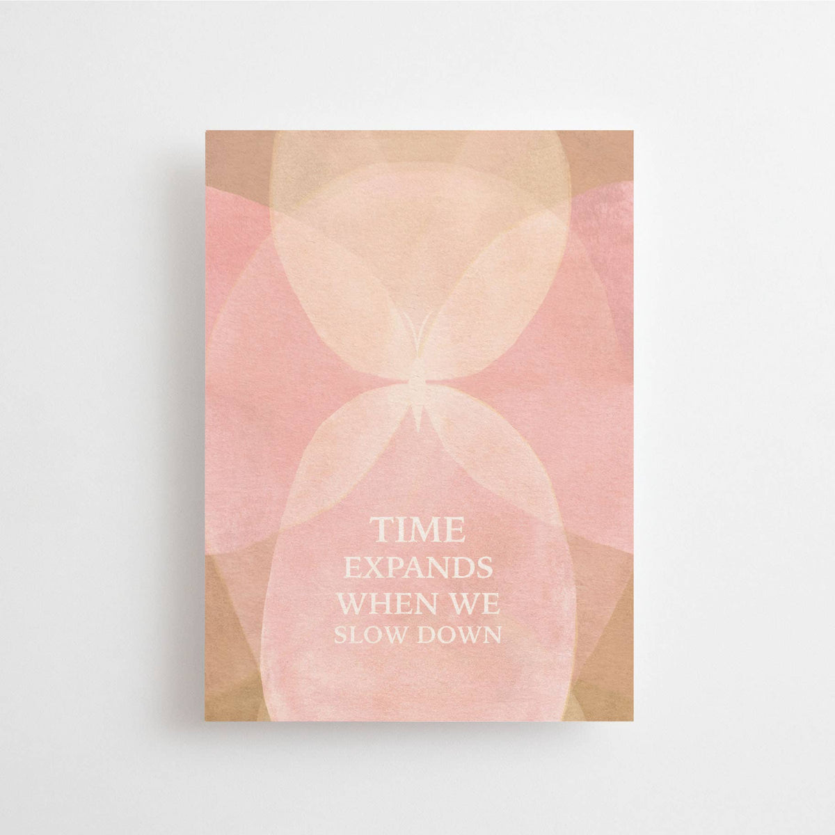 Anna Cosma TIME EXPANDS WHEN WE SLOW DOWN - POSTCARD - BUTTERFLY