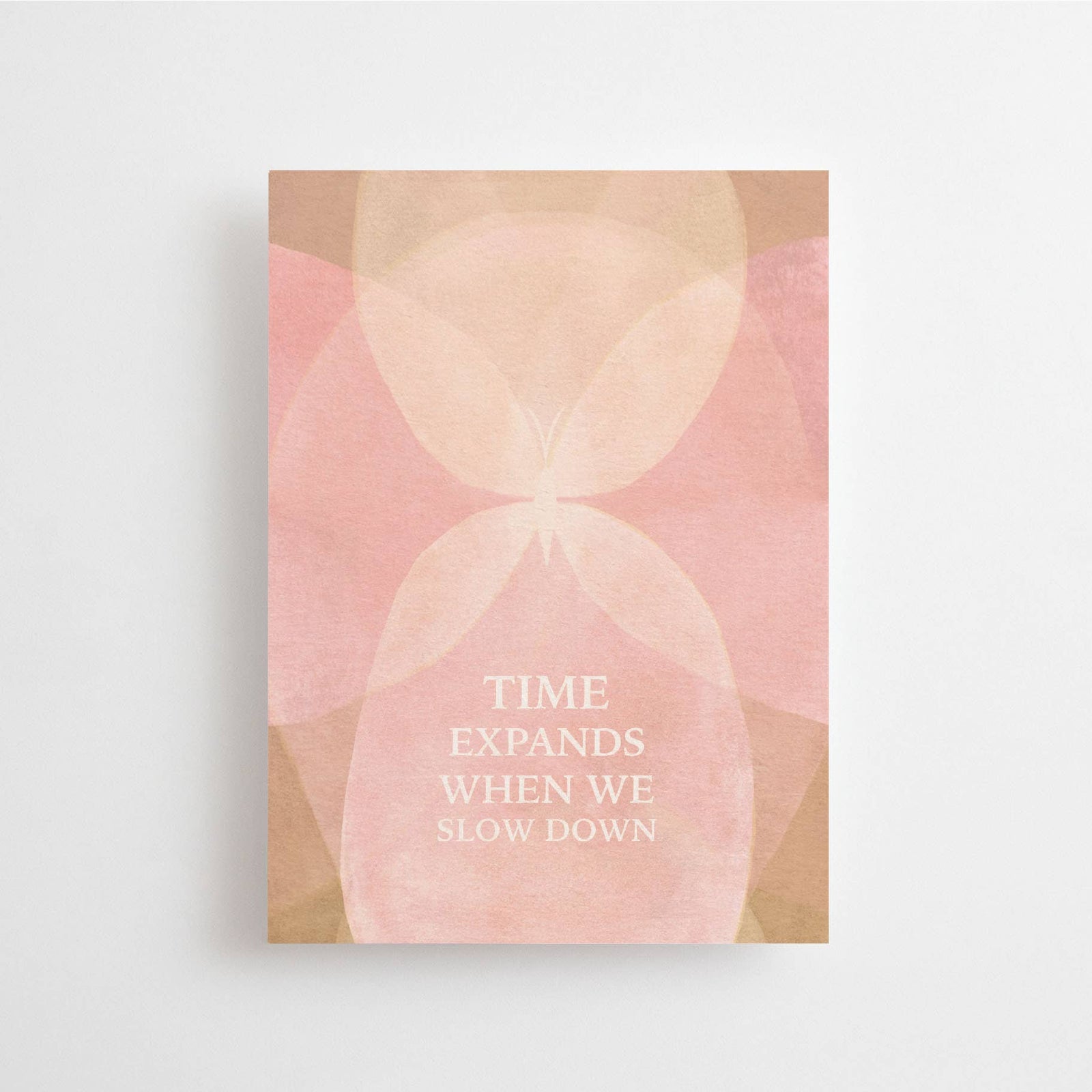 Anna Cosma TIME EXPANDS WHEN WE SLOW DOWN - POSTCARD - BUTTERFLY