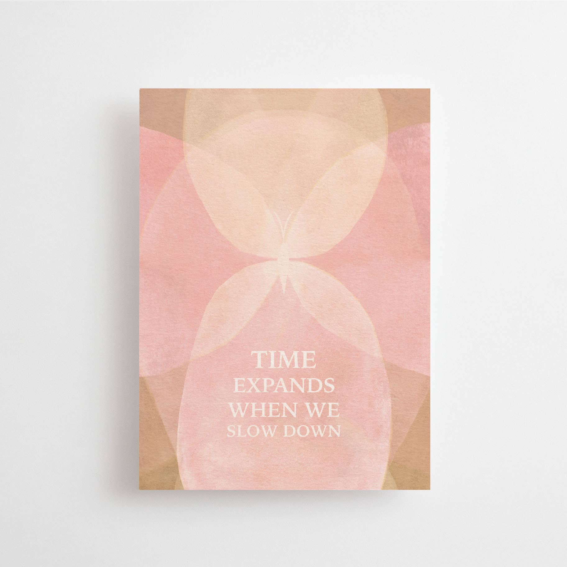Anna Cosma TIME EXPANDS WHEN WE SLOW DOWN - POSTCARD - BUTTERFLY
