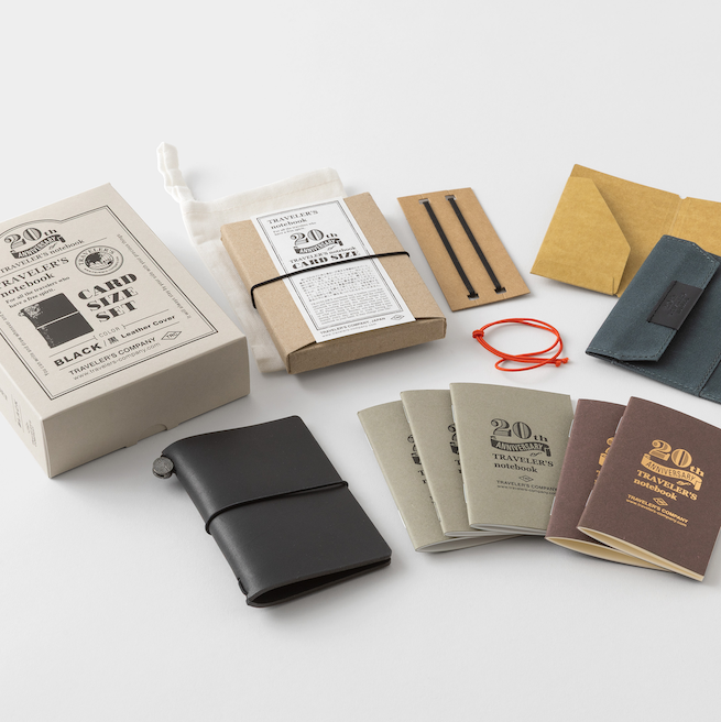Traveler's Company Japan Notebook TRAVELER‘S Notebook: Card Size 20th Anniversary Set