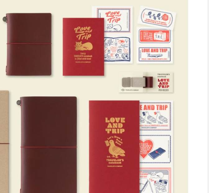 Traveler's Company Japan Notebook Regular TRAVELER'S NOTEBOOK: LOVE AND TRIP Refills