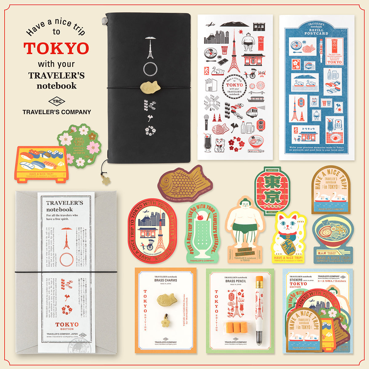 Traveler's Company Japan Notebook TRAVELER‘S Notebook: TOKYO EDITION Brass Pencil