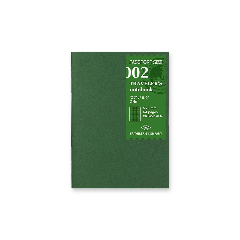 Traveler's Company Japan Midori Traveler's Notebook Refills 002 Traveler's Notebook Passport  - Refill - Grid Notebook