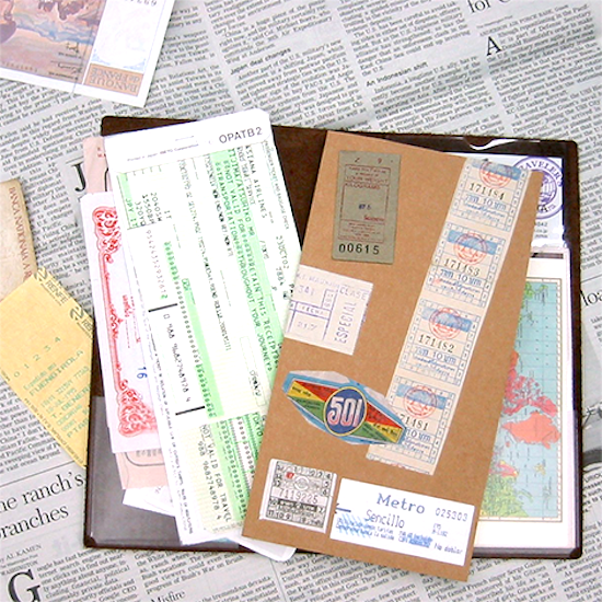 Traveler's Company Japan Midori Traveler's Notebook Refills 004 Traveler's Notebook Regular  - Pocket Sticker