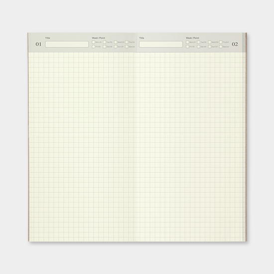 Midori Traveler's Notebook (Refill 002) Grid