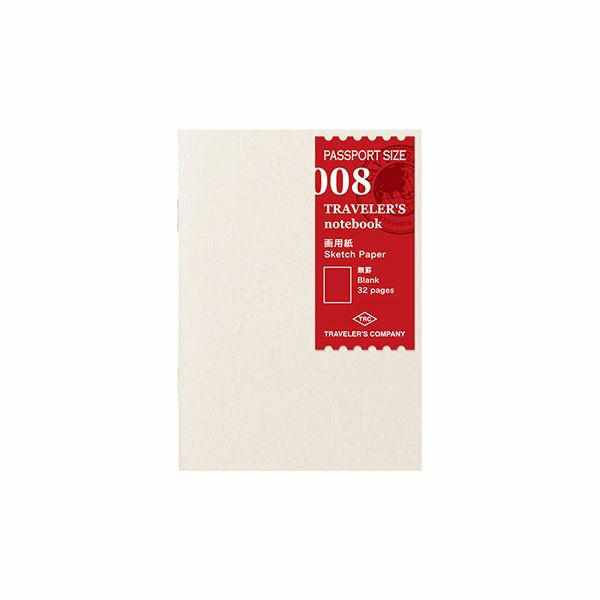 Traveler's Company Japan Midori Traveler's Notebook Refills 008 Traveler's NotebookPassport  - Refill - Sketch Notebook