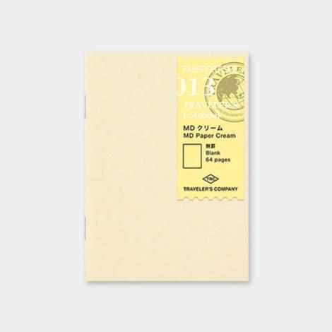 Traveler&#39;s Company Japan Midori Traveler&#39;s Notebook Refills 013 Traveler&#39;s Notebook Passport - Refill - MD Paper Cream Notebook