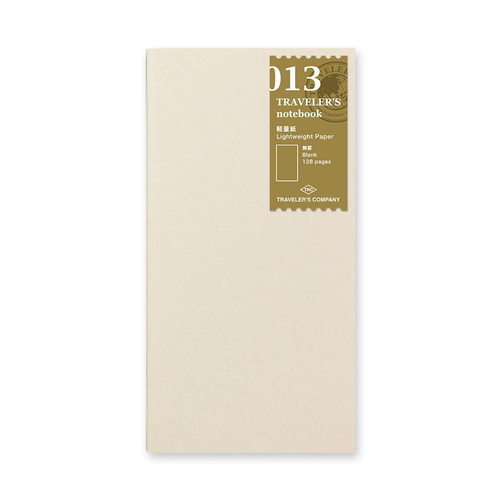 Traveler&#39;s Company Japan Midori Traveler&#39;s Notebook Refills 013 Traveler&#39;s Notebook Regular  - Refill - Light Paper Notebook