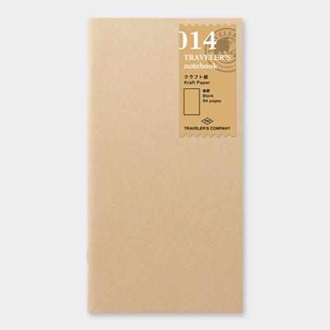 Traveler&#39;s Company Japan Midori Traveler&#39;s Notebook Refills 014 Traveler&#39;s Notebook Regular  - Refill - Kraft Paper Notebook