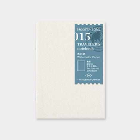 Traveler&#39;s Company Japan Midori Traveler&#39;s Notebook Refills 015 Traveler&#39;s Notebook Passport - Refill - Watercolor Paper Notebook