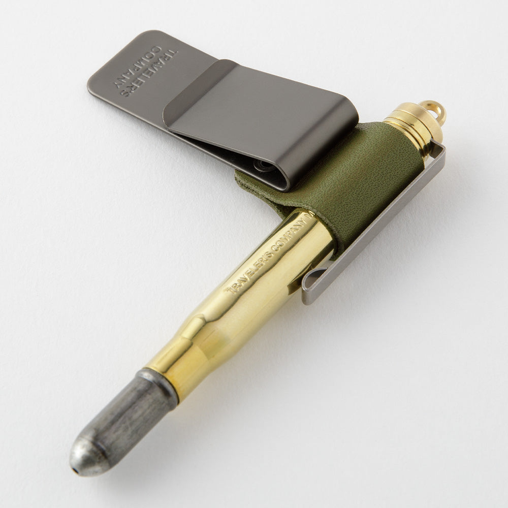 Traveler's Company Japan Writing Accessories Olive 016 TRAVELER'S Notebook - Medium Olive Pen Holder