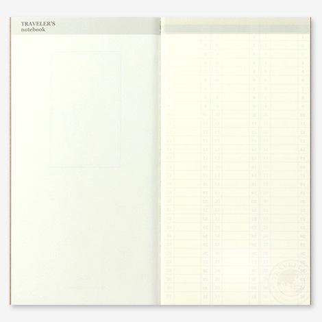 Traveler's Company Japan Midori Traveler's Notebook Refills 018 Traveler's Notebook Regular - Refill - Weekly Planner Diary Notebook