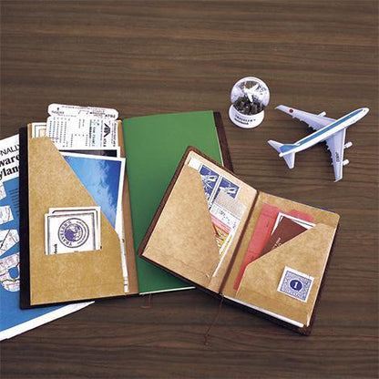 Traveler's Company Japan Midori Traveler's Notebook Refills 020 Traveler's Notebook Regular - Refill - Kraft File