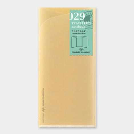 Traveler's Company Japan Midori Traveler's Notebook Refills 029 Traveler's Notebook Regular - Refill - Three-fold File
