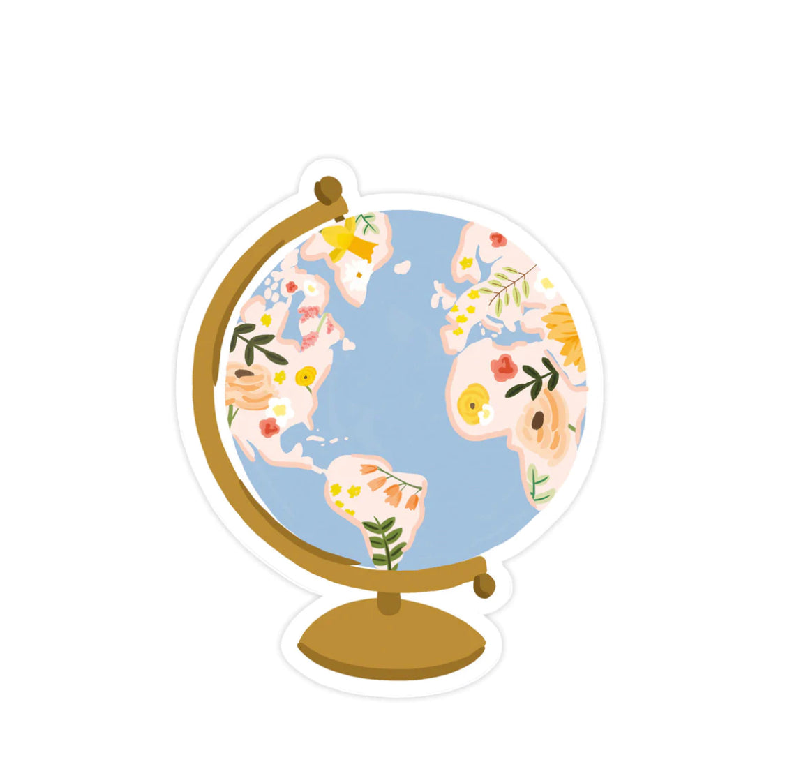 Bloomwolf Studio sticker Floral Globe Sticker