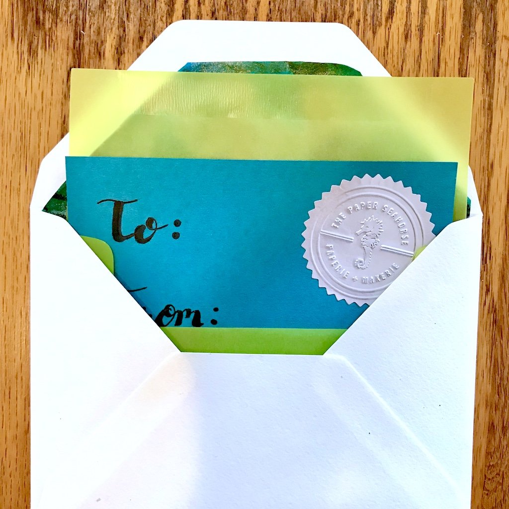 The Paper Seahorse Gift Card Gift Certificate