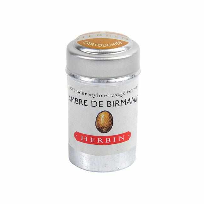 J. Herbin Ink Ambre De Birmanie J. Herbin Ink Cartridge Tin - 6 in 1 tin