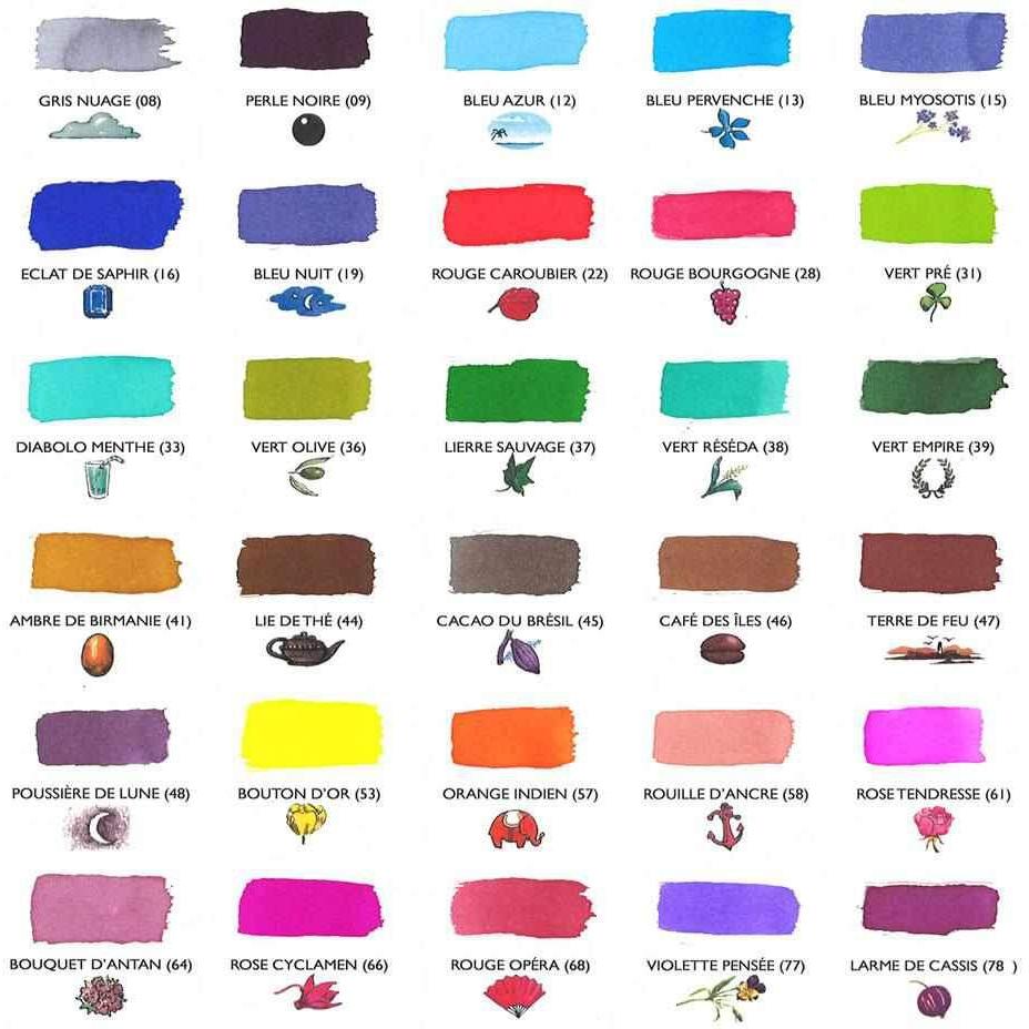 J. Herbin Ink J. Herbin Ink Cartridge Tin - 6 in 1 tin