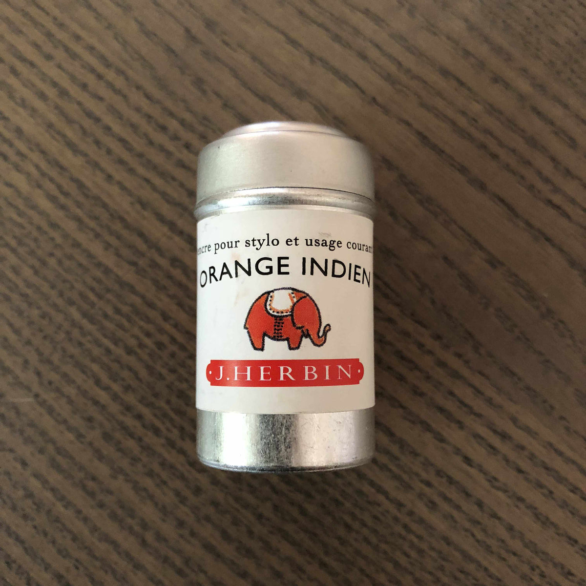J. Herbin Ink Orange Indien J. Herbin Ink Cartridge Tin - 6 in 1 tin