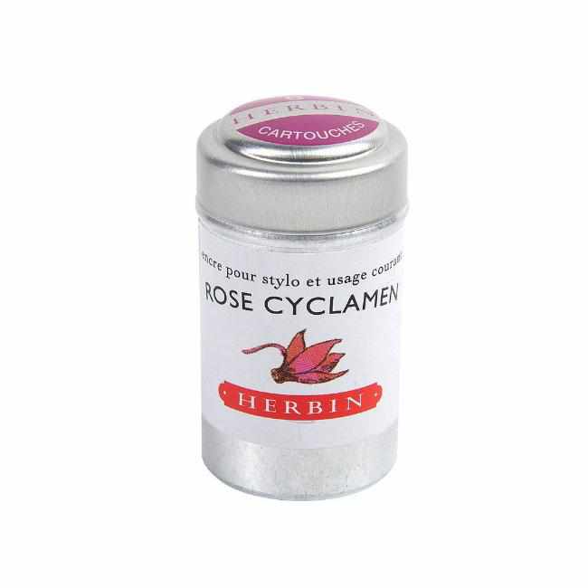 J. Herbin Ink Rose Cyclamen J. Herbin Ink Cartridge Tin - 6 in 1 tin