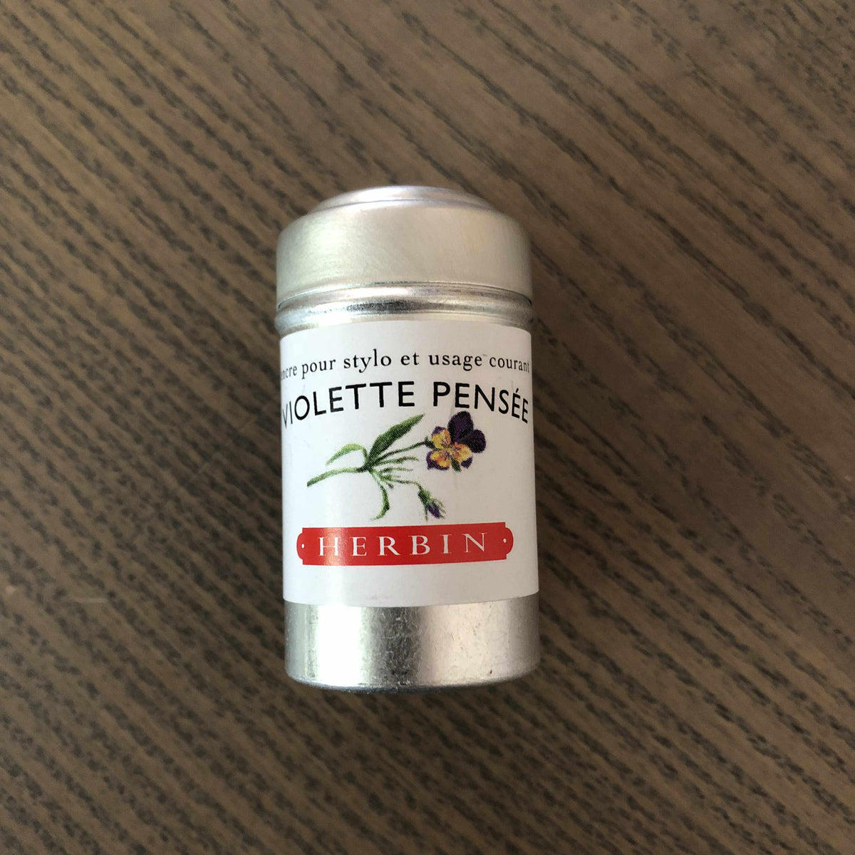 J. Herbin Ink Violette Pense J. Herbin Ink Cartridge Tin - 6 in 1 tin