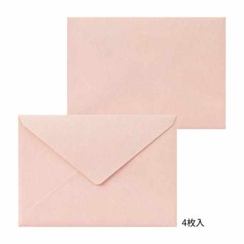 Midori Stationery Letterpress Letter Set - Frame Design with Pink Envelope