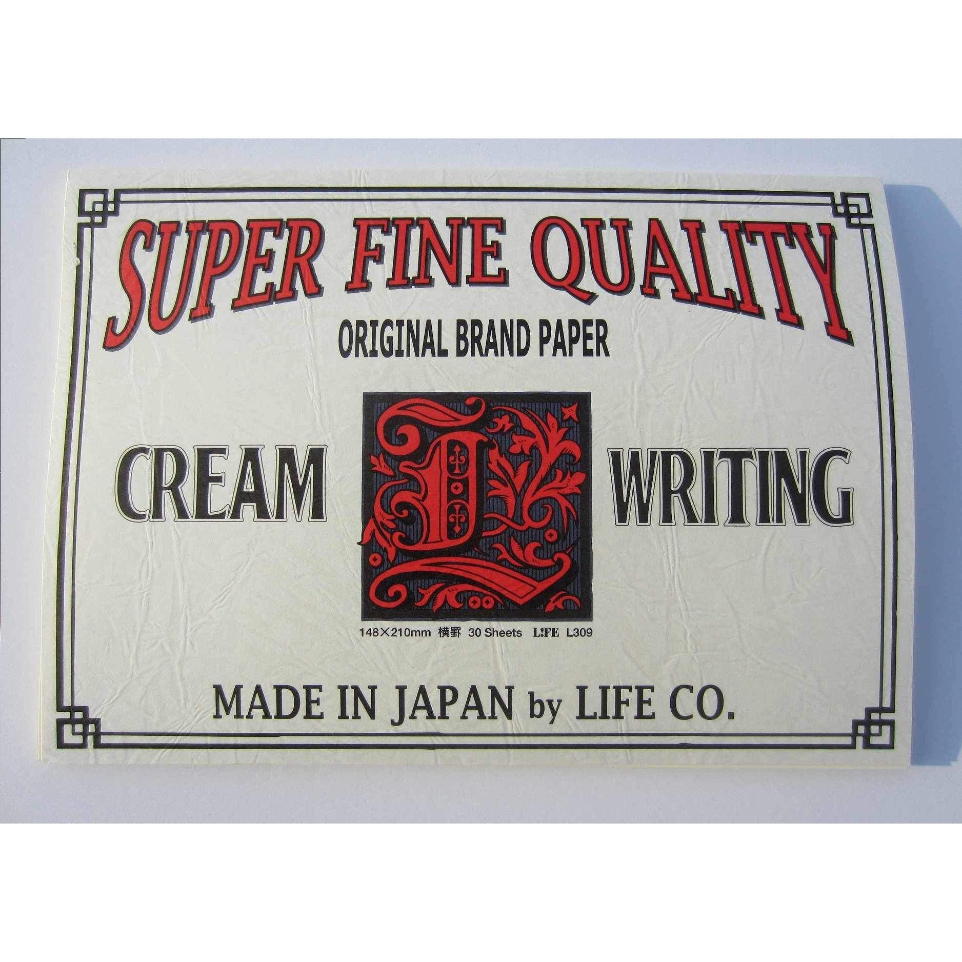 LIFE BRAND Notepad Life Super Fine Quality Cream Writing Letter Pad - A5 - Ruled