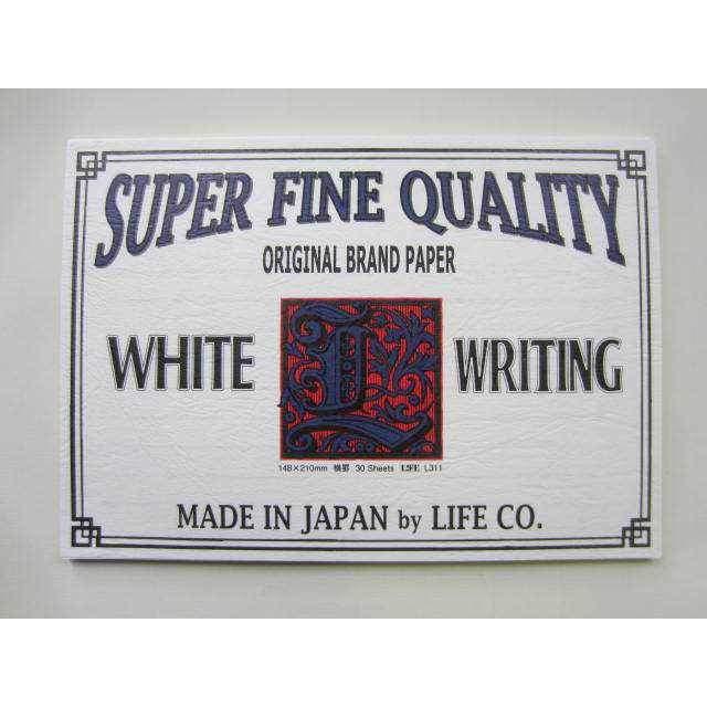 LIFE BRAND Notepad Life Super Fine Quality White Writing Letter Pad - A5 - Ruled