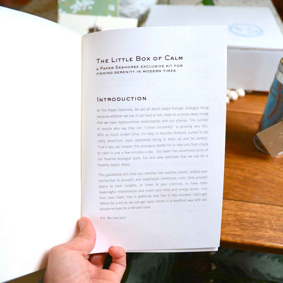 The Paper Seahorse Bundle Little Box Of Calm - A Paper Seahorse Wellness Box