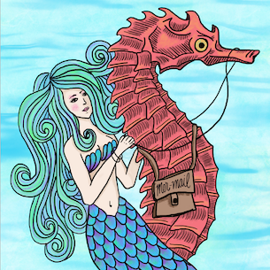 The Paper Seahorse Classes Saturday July 16th 10am - 12pm Making Mer-Mail: A Youth Letter Writing Workshop