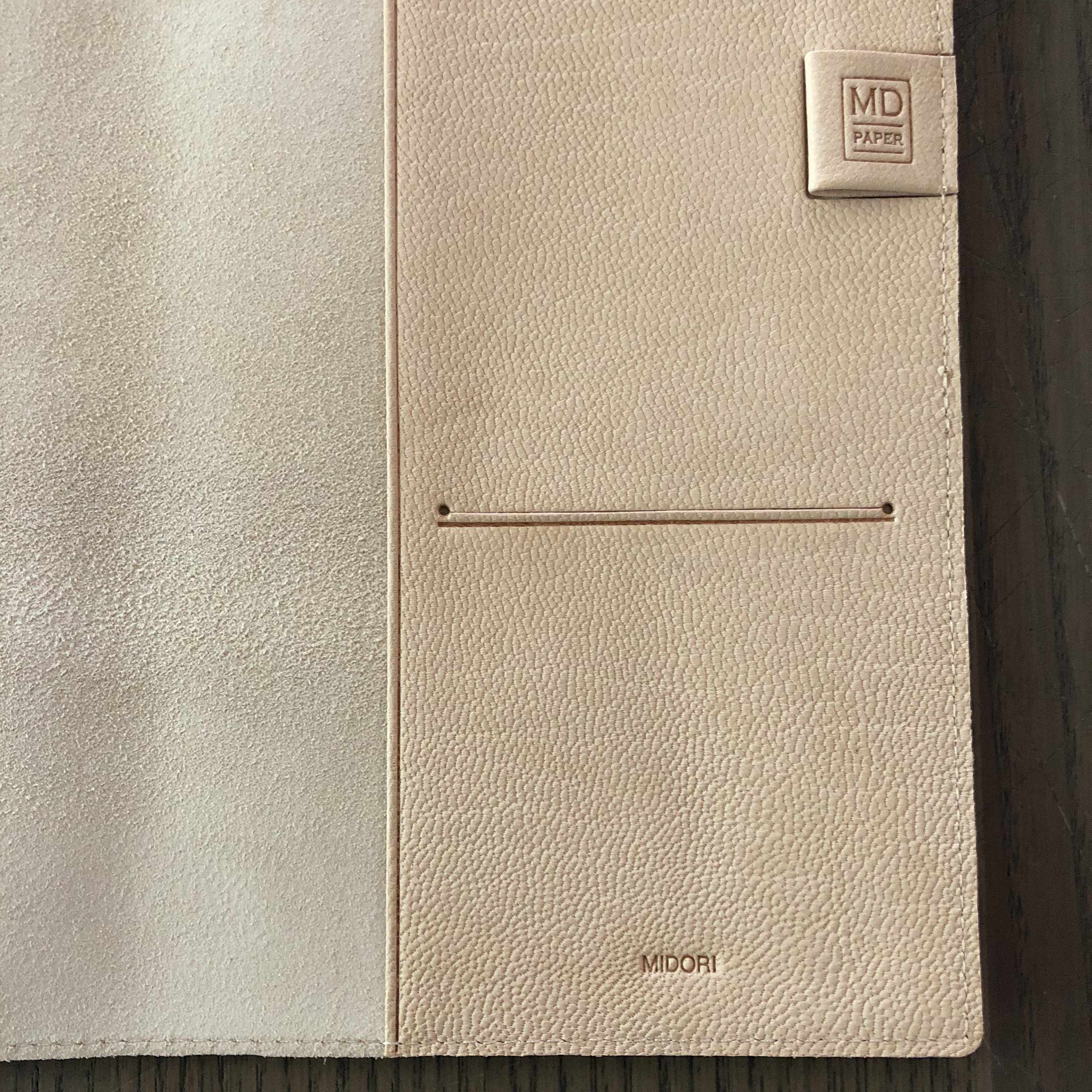Midori MD Goat Leather Notebook Cover - A5