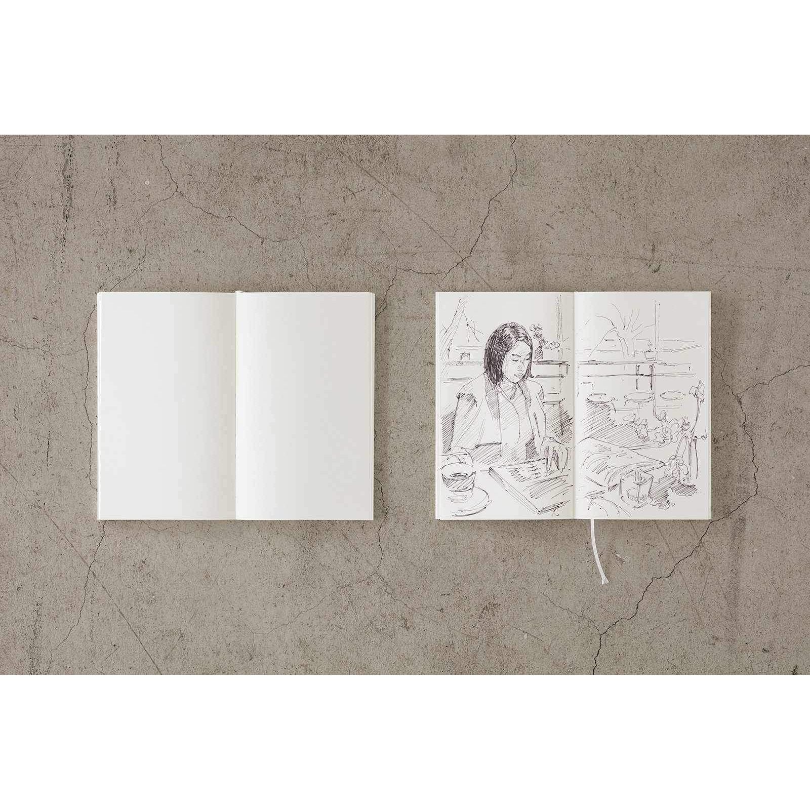 Midori Notebook MD Paper Notebook - A6 English Caption