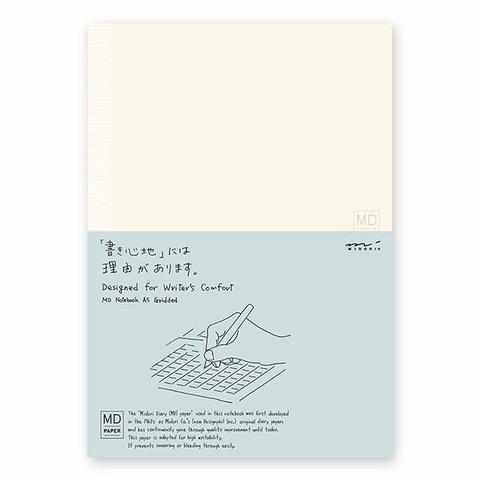 Midori Notebook Grid Paper MD Paper Notebook: Idea Diary - A5 English Caption