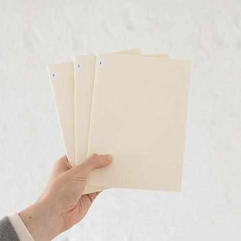 Midori Notebook MD Paper Notebook Light - A5 Grid - Set of 3