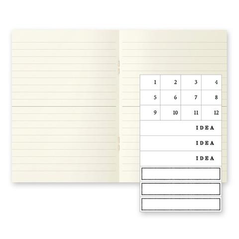 Midori Notebook MD Paper Notebook Light - A6 Ruled - Set of 3