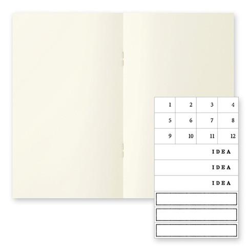 Midori Notebook MD Paper Notebook Light - B6 Slim Blank - Set of 3