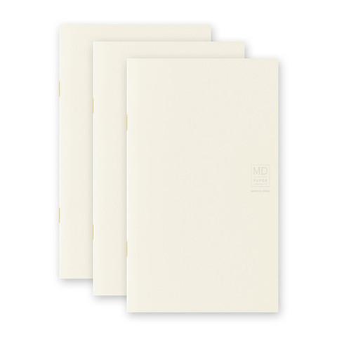 Midori Notebook MD Paper Notebook Light - B6 Slim Grid - Set of 3