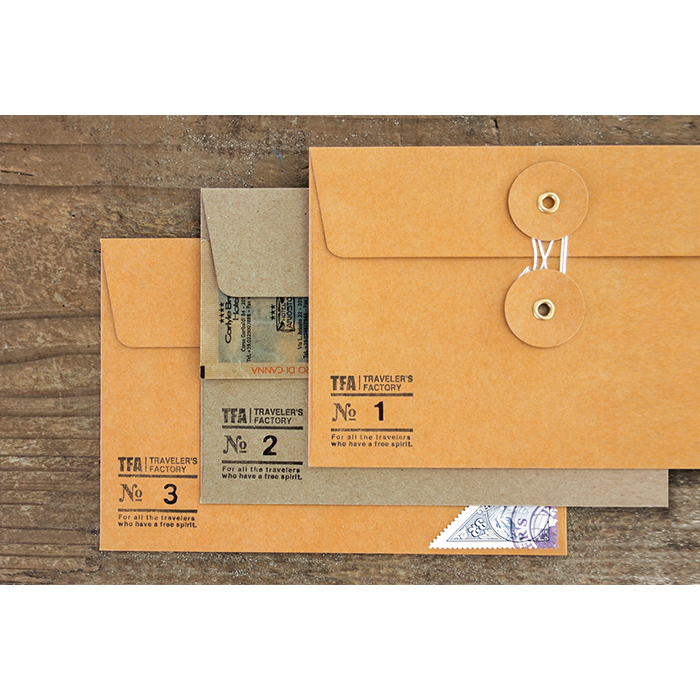 Midori Envelope Midori - Medium Kraft Envelope with String Orange