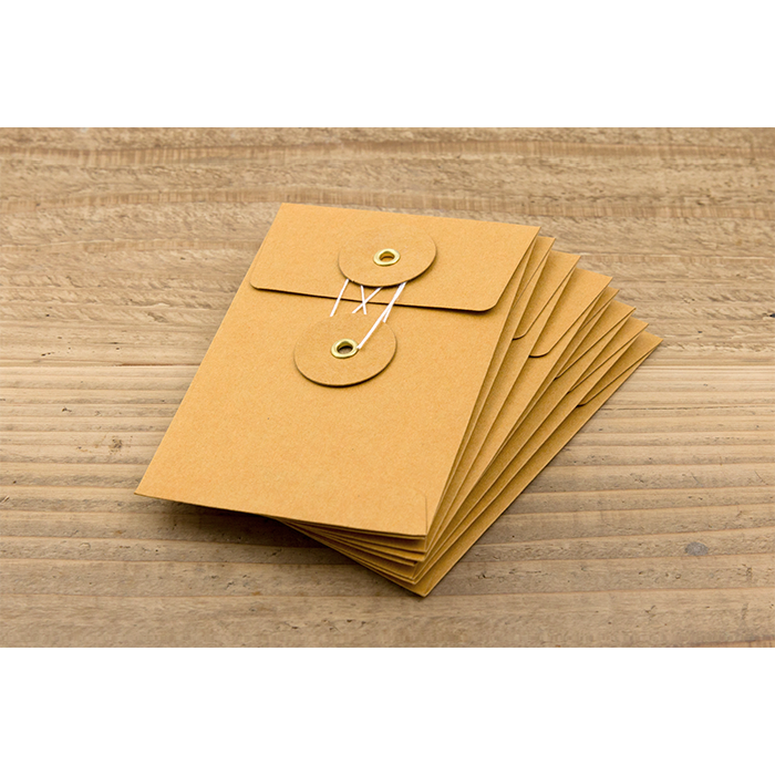 Midori Envelope Midori - Small String Orange Kraft Envelope